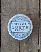 Victorian Areca Nut Tooth Paste Lidded Advertising Pot
