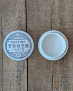 Victorian Areca Nut Tooth Paste Lidded Advertising Pot