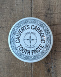 Calvert's Carbolic Tooth Paste Ironstone Lidded Advertising Pot