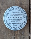 American Dentifrice Ironstone Lidded Toothpaste Pot