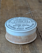 American Dentifrice Ironstone Lidded Toothpaste Pot