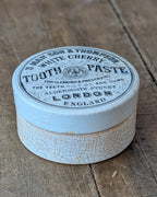 Victorian S. Maw, Son & Thompson White Cherry Tooth Paste Lidded Pot