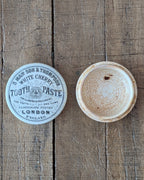 Victorian S. Maw, Son & Thompson White Cherry Tooth Paste Lidded Pot