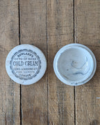 Rowland's Otto of Rose Cold Cream Ironstone Lidded Pot