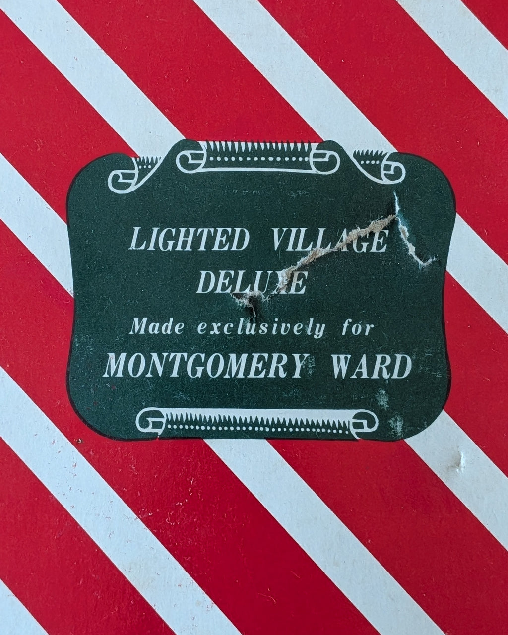 Vintage Lighted Village Made Exclusively for Montgomery Ward
