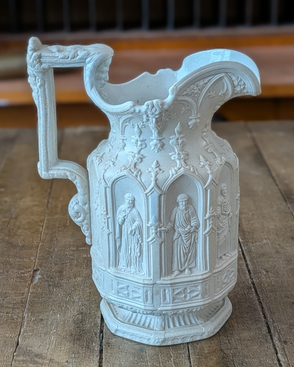 Charles Meigh Apostle Jug c1842 Gothic