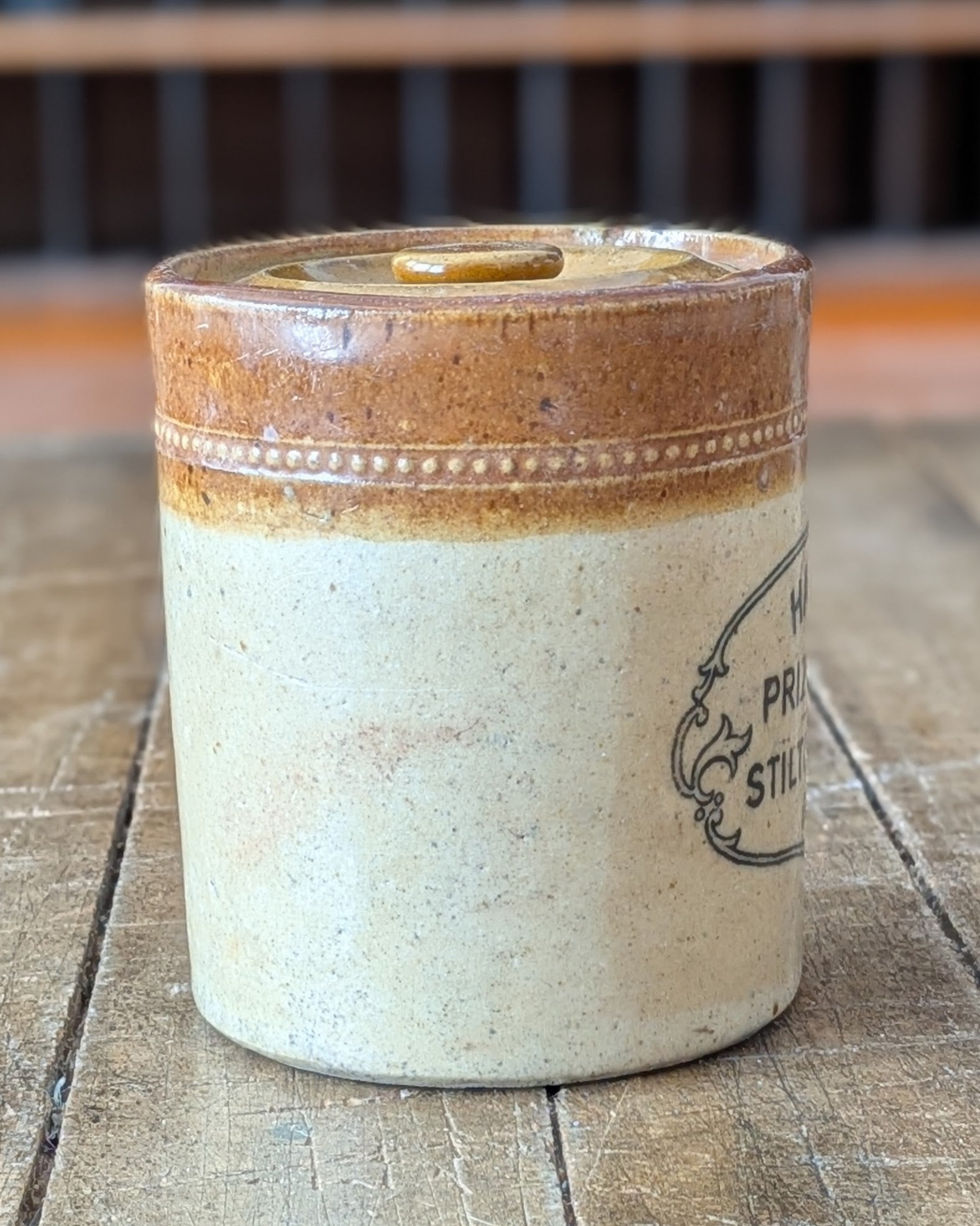 Harrods Prize Dairy Stilton Cheese Pot with Lid