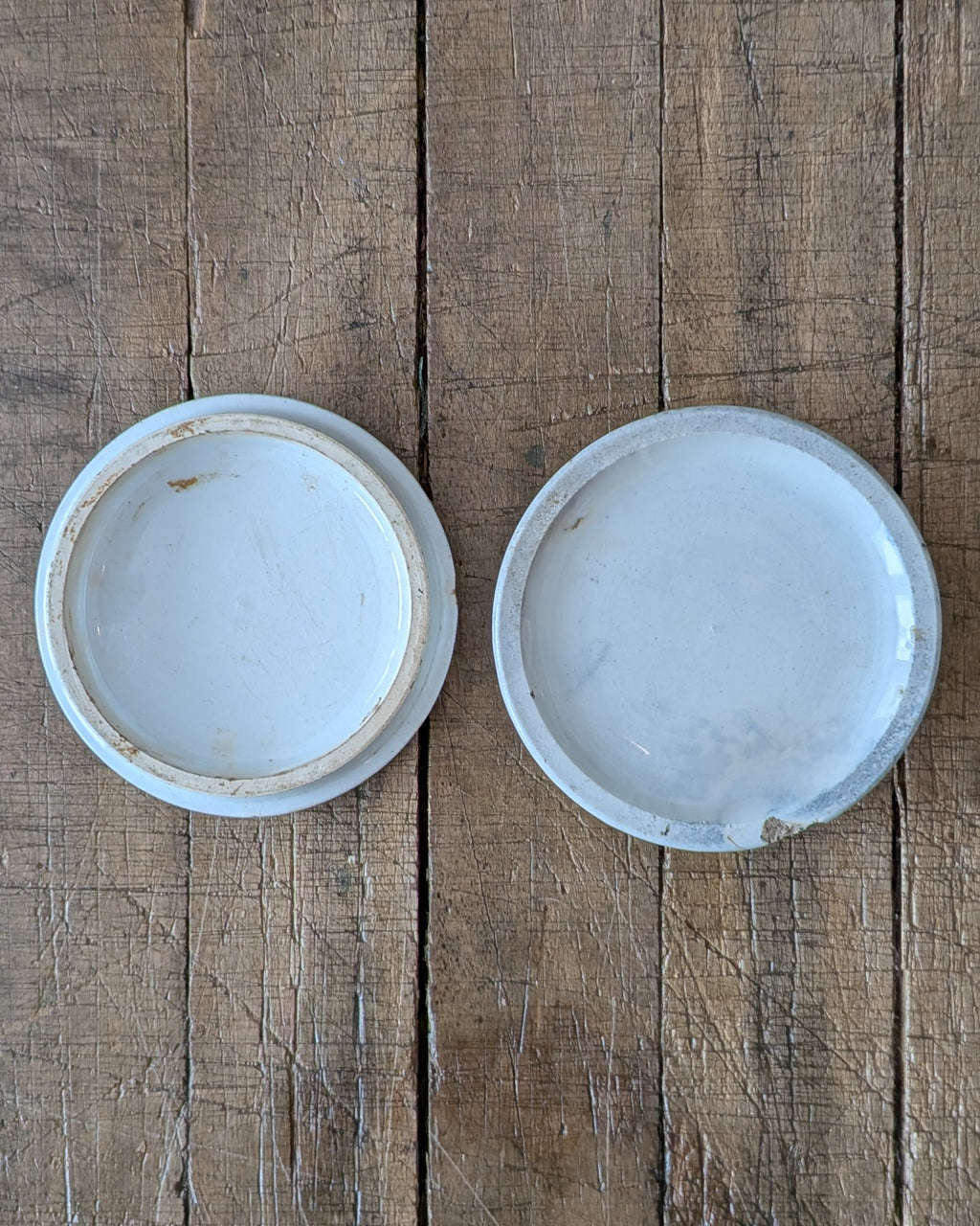 c1870 Prattware Lidded Pot 'Lend A Bite'