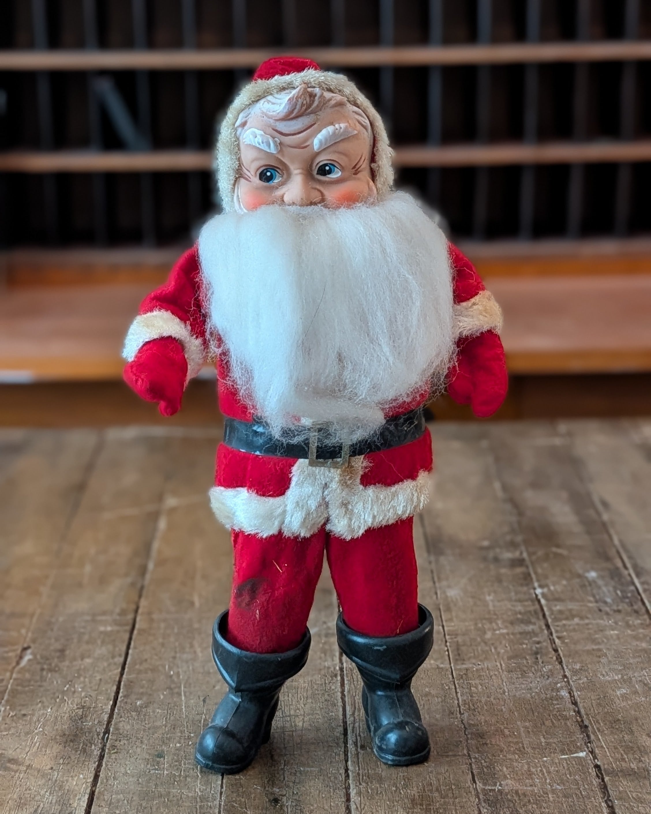 Vintage 1950s Bendable Santa Doll