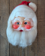 Vintage Santa Head Pull-String Music Box