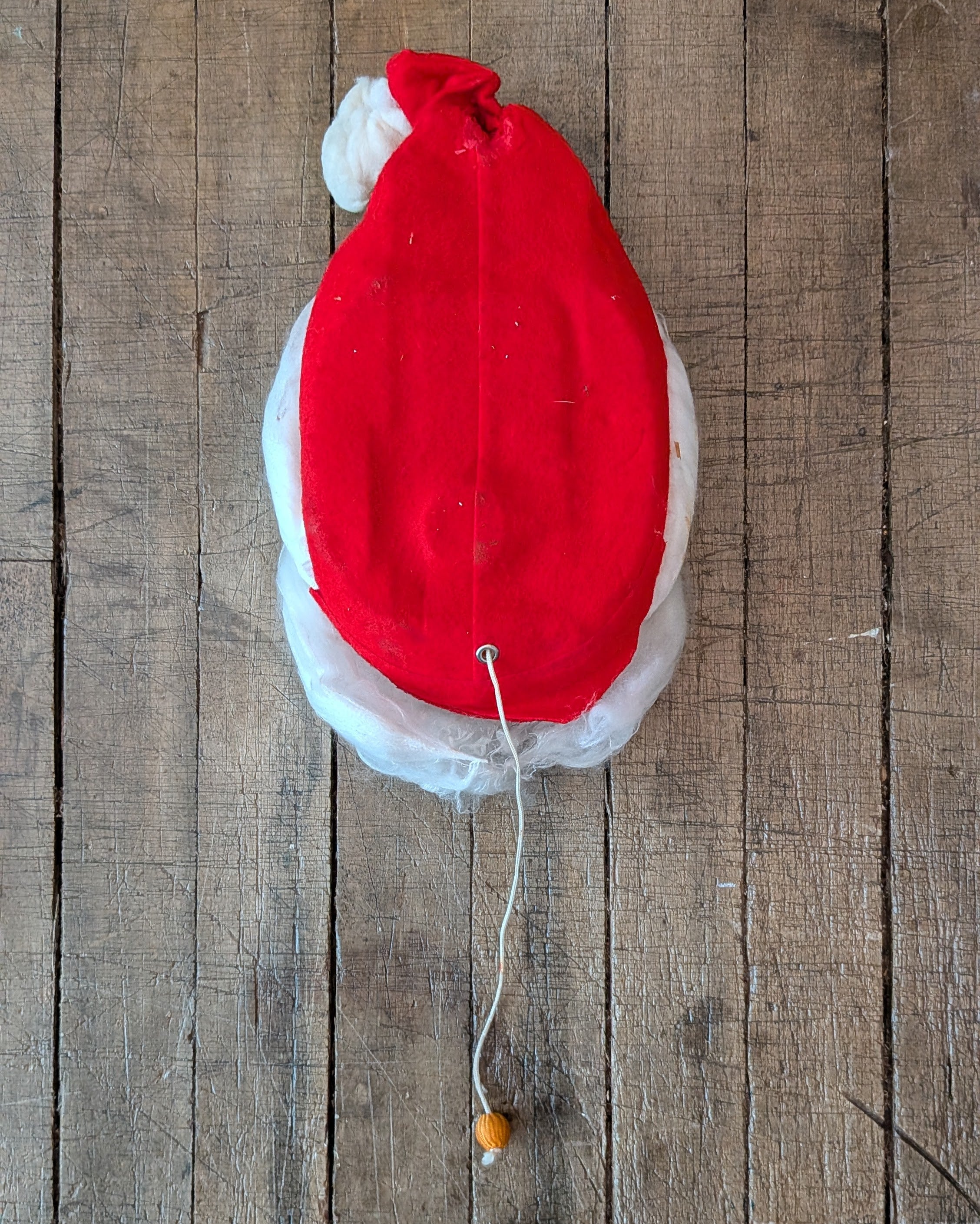 Vintage Santa Head Pull-String Music Box