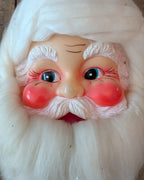 Vintage Santa Head Pull-String Music Box