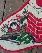 CHOICE Vintage Felt Christmas Stockings