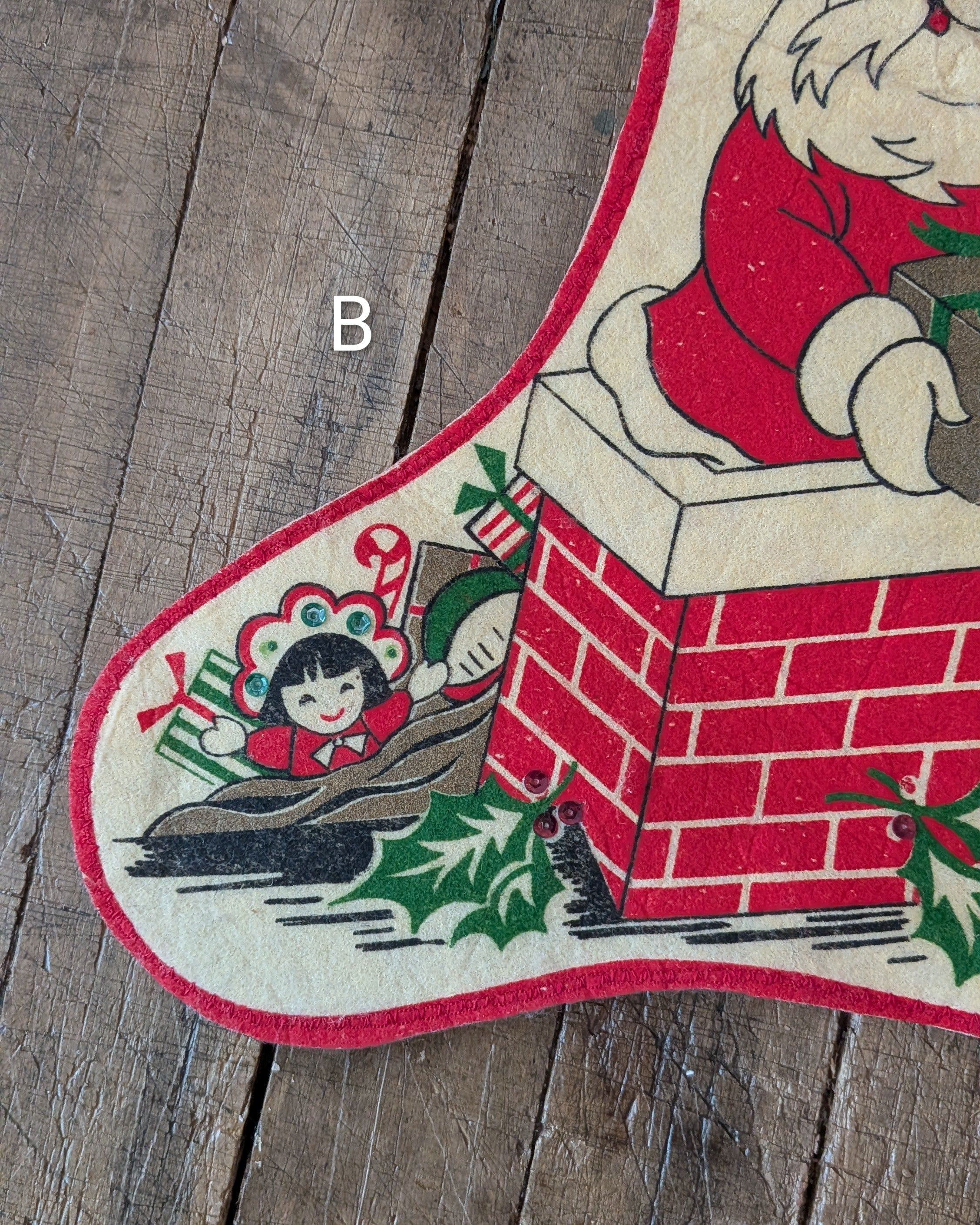 CHOICE Vintage Felt Christmas Stockings