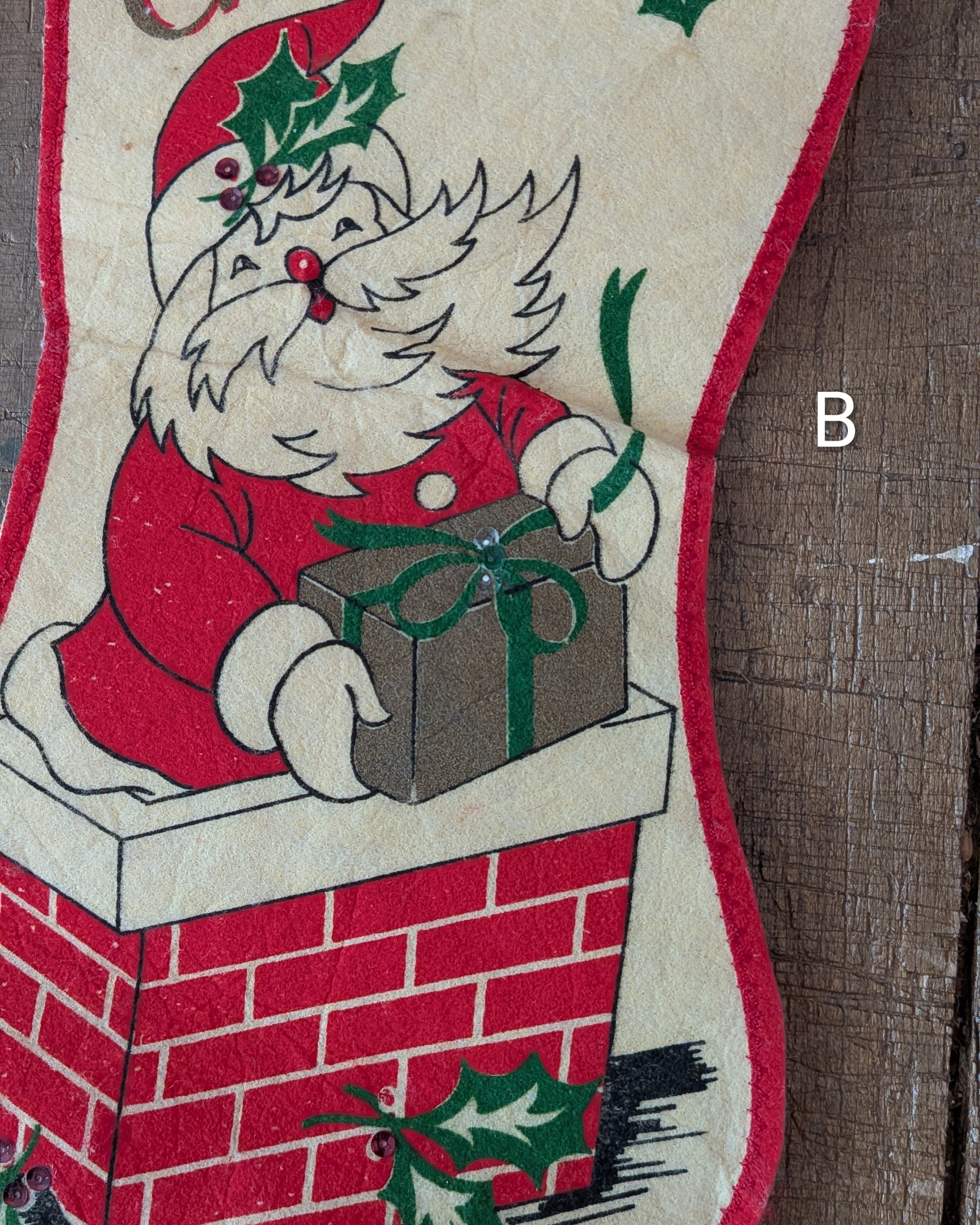 CHOICE Vintage Felt Christmas Stockings