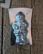 Small Vintage Metal Santa Chocolate Mold