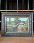 Original Wood Framed English Oil Painting c1890