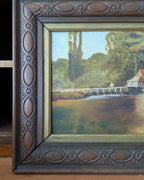 Original Wood Framed English Oil Painting c1890