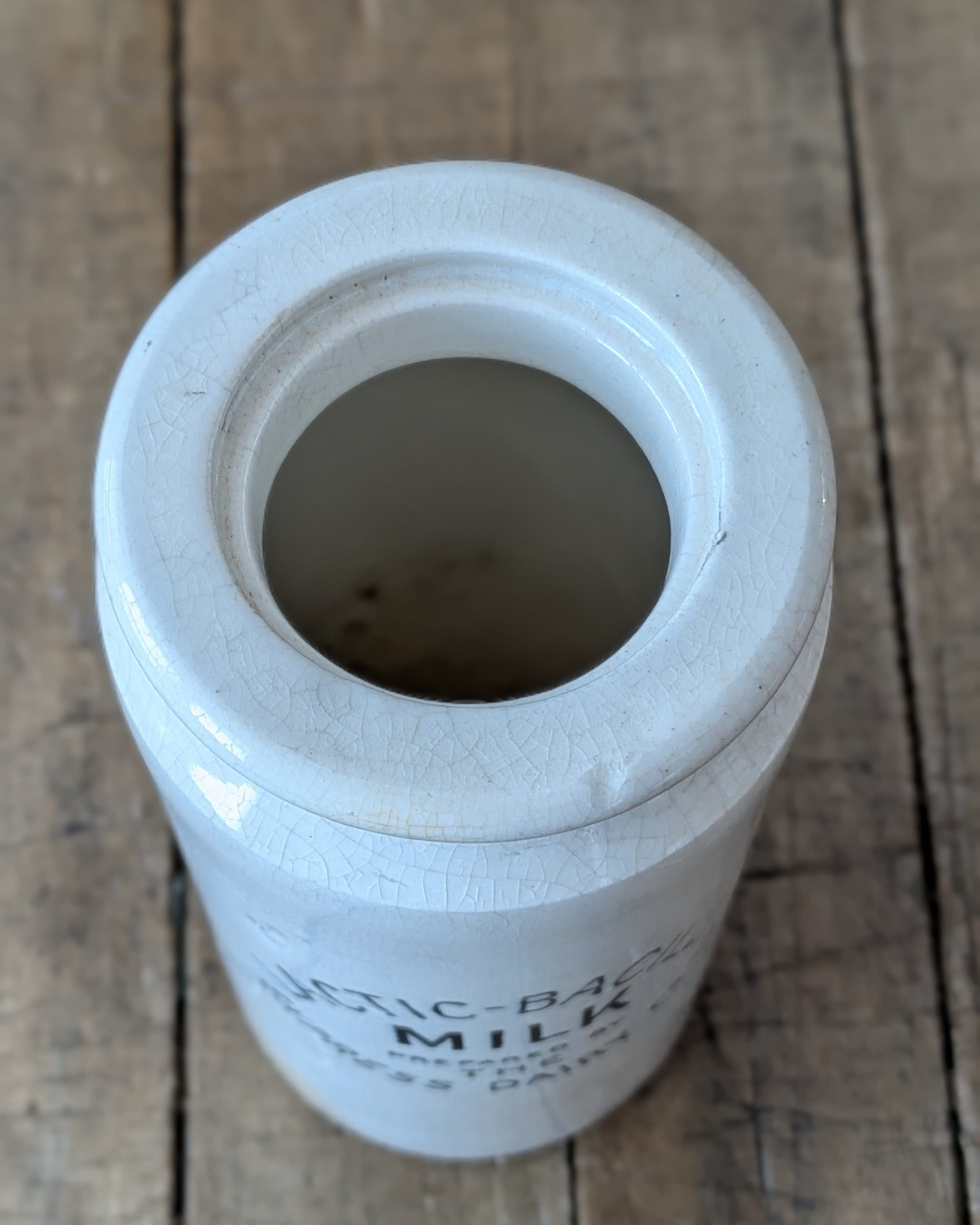 Large Express Dairy Co. Lactic-Bacilli Milk Crock