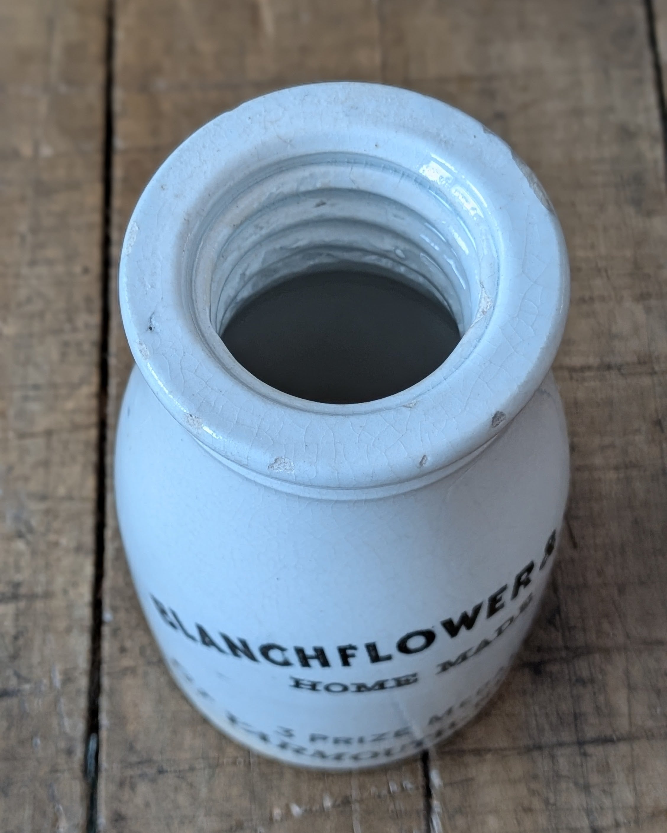 Ironstone Blanchflower & Sons Advertising Pot
