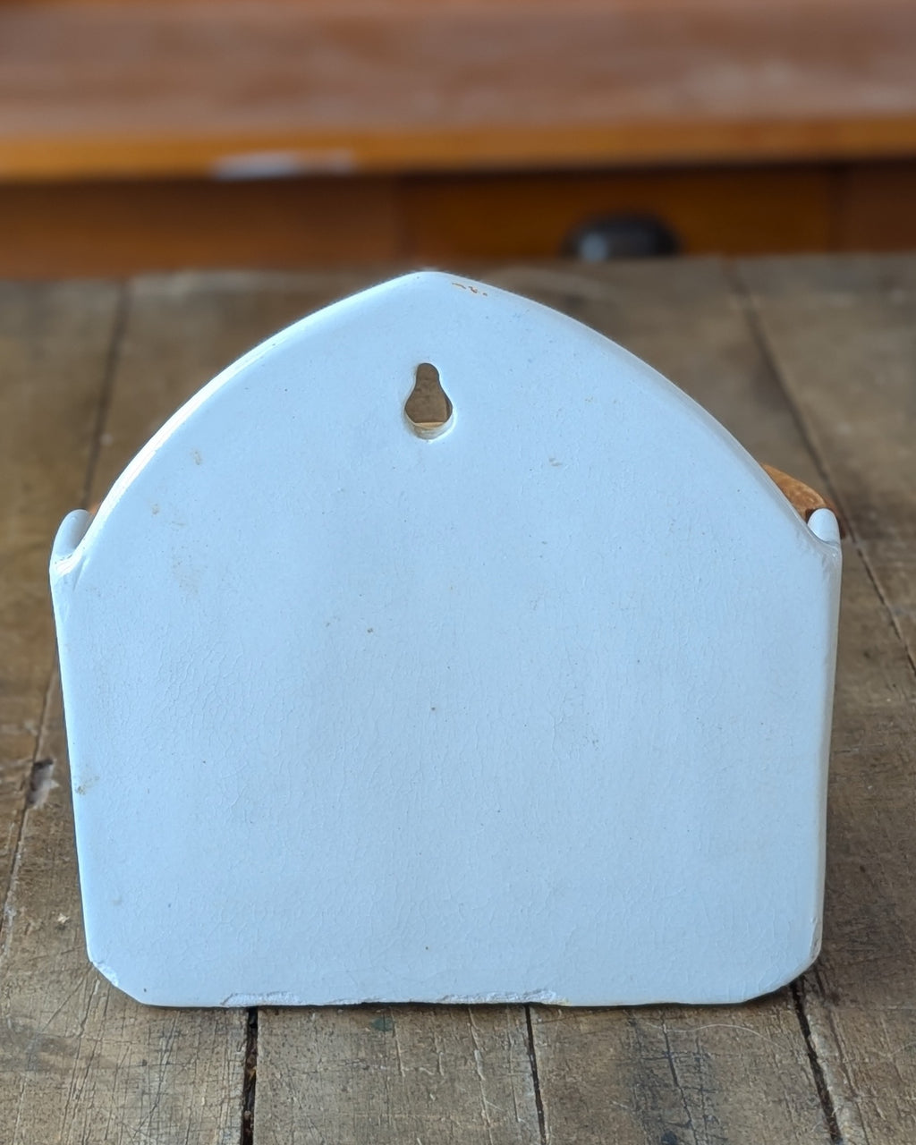 Vintage Ceramic Wall-Mount Salt Box Czechoslovakia