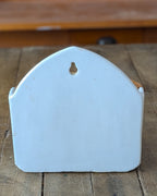 Vintage Ceramic Wall-Mount Salt Box Czechoslovakia
