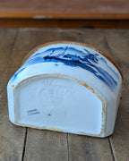 Vintage Ceramic Wall-Mount Salt Box Czechoslovakia