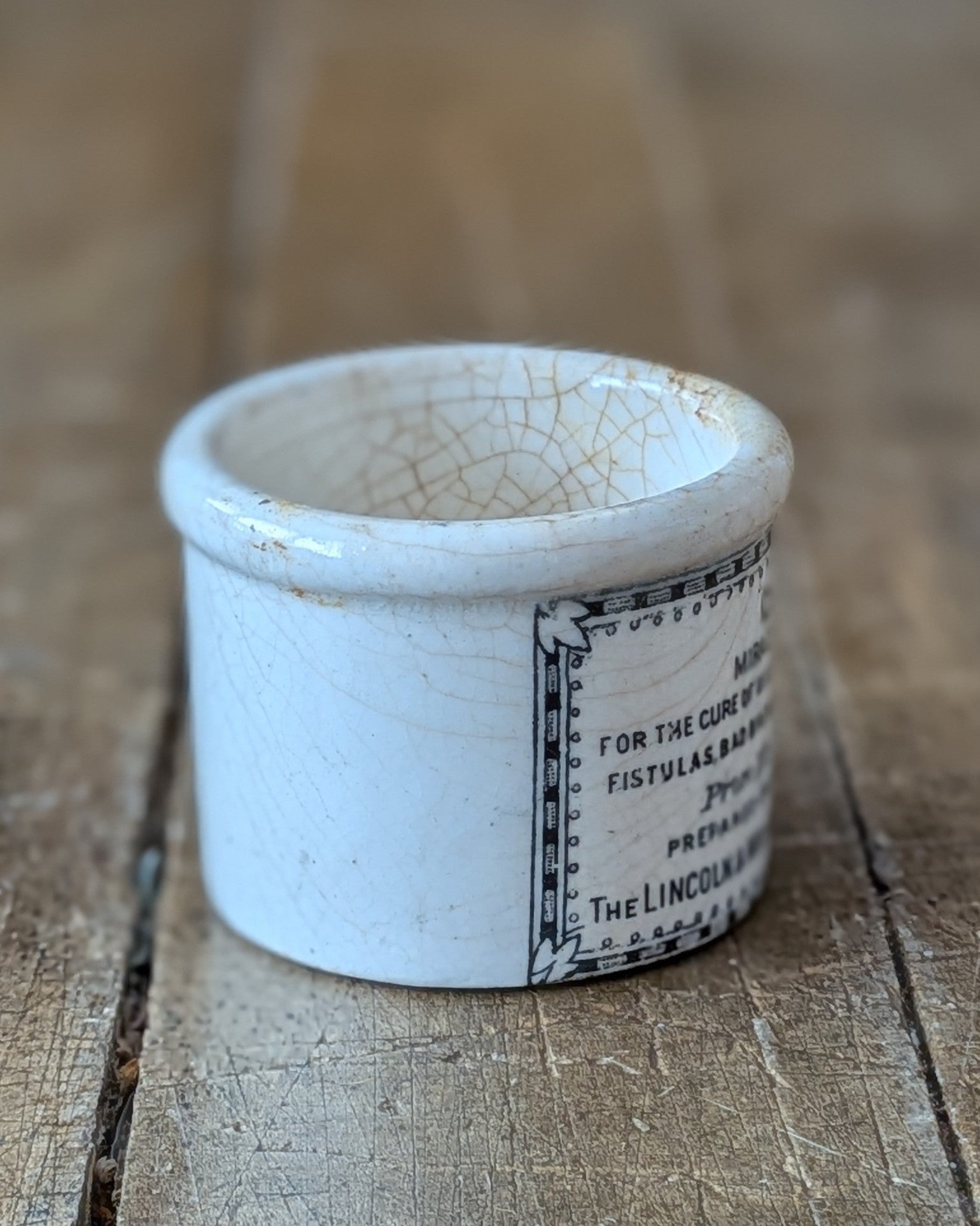 Victorian-era Clarke's Miraculous Salve Pot