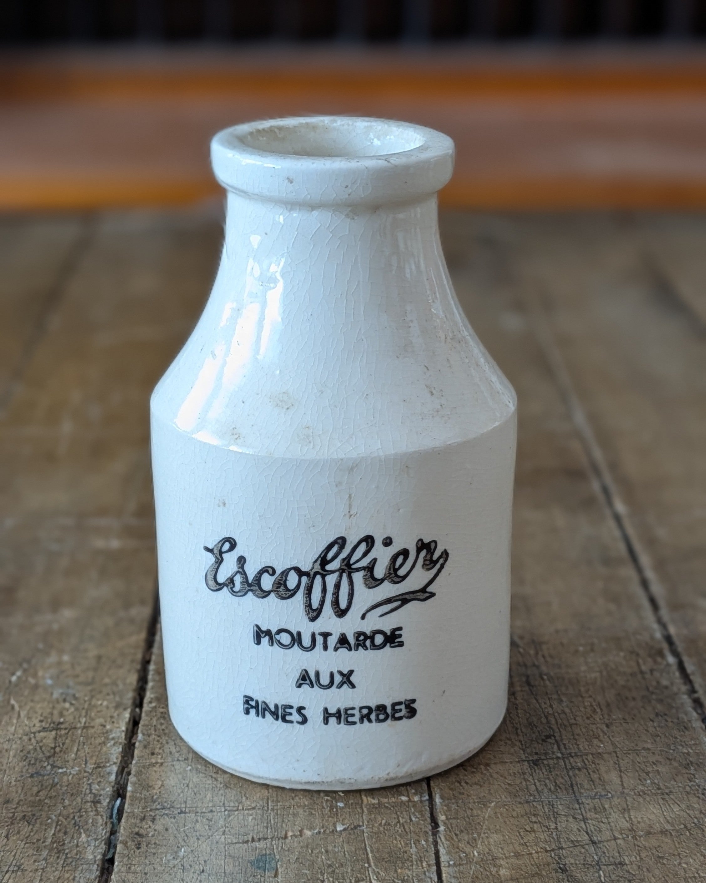 Escoffier Moutarde Aux Fines Herbes Mustard Pot