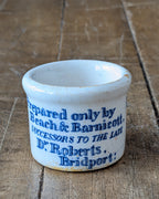 Antique 19th-Century Poor Man's Friend Cure-All Salve Advertising Pot