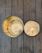 Two Vintage Ballonoff Tin Cannisters for Sugar & Tea