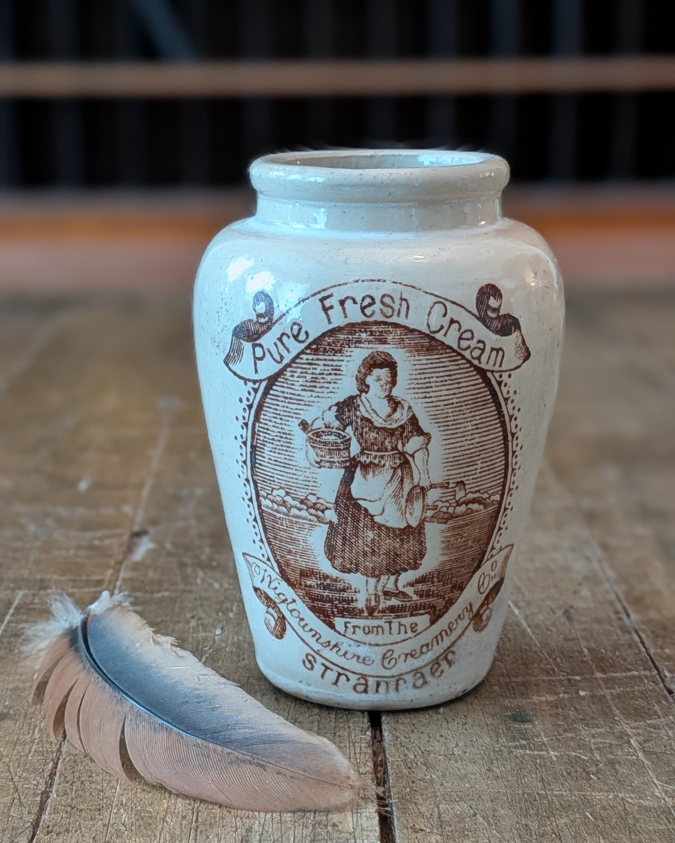 Sepia Print Wigtownshire Creamery Co. Cream Pot