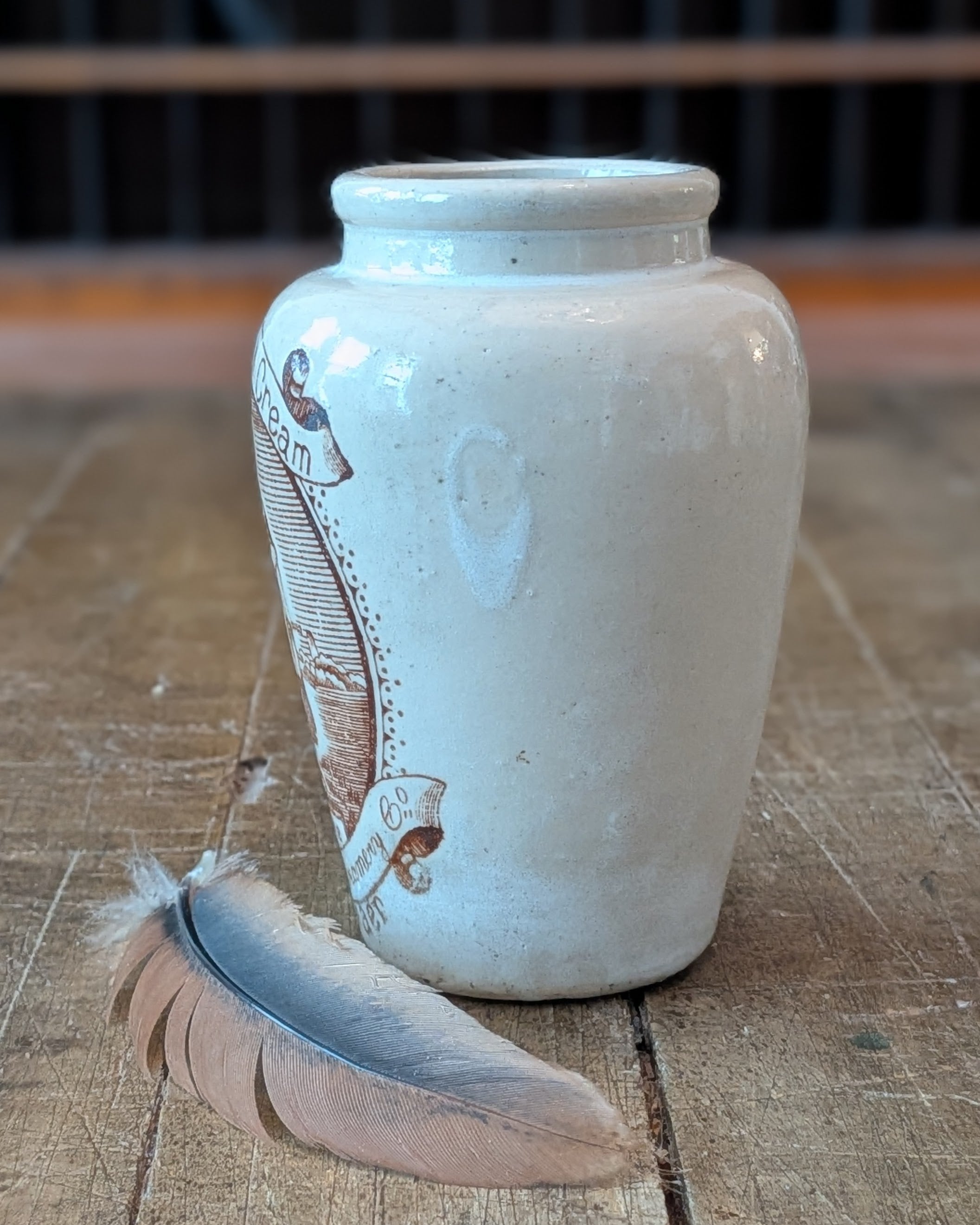 Sepia Print Wigtownshire Creamery Co. Cream Pot