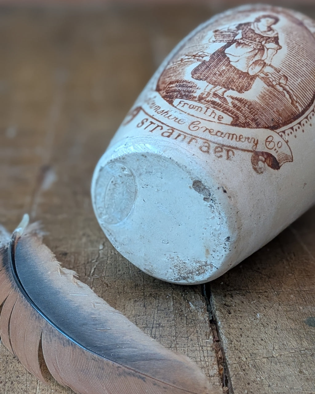 Sepia Print Wigtownshire Creamery Co. Cream Pot