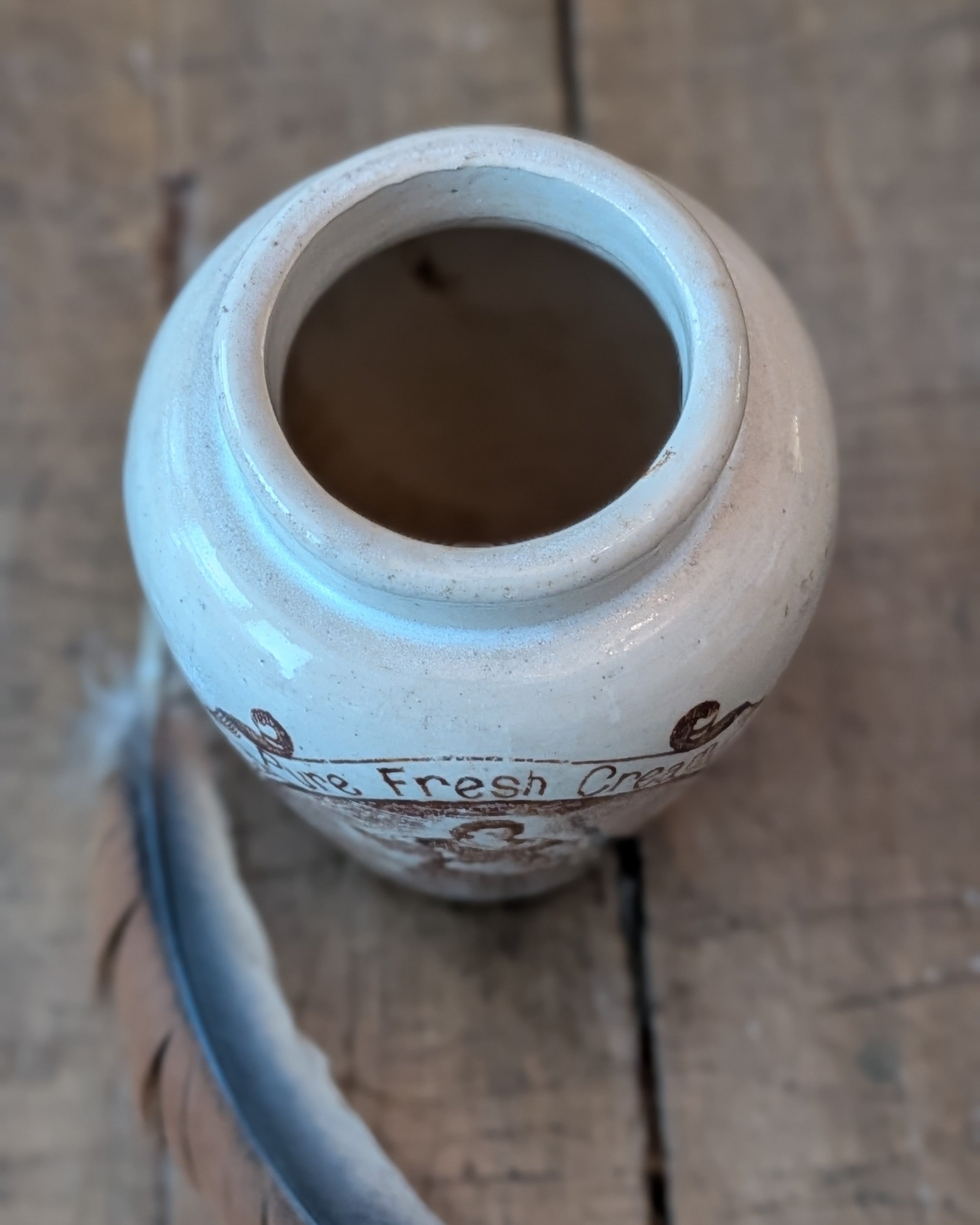 Sepia Print Wigtownshire Creamery Co. Cream Pot