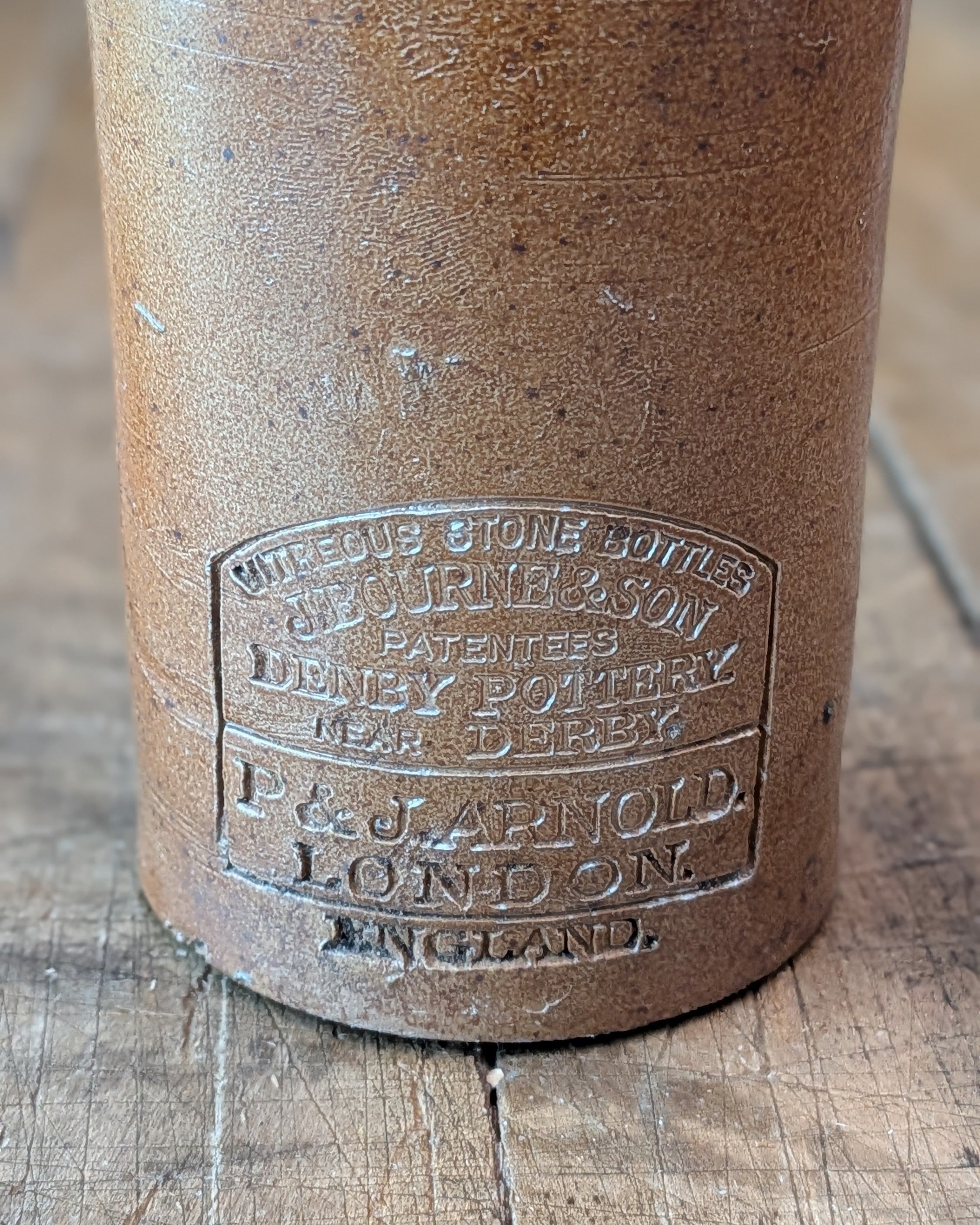 Set of 3 Stoneware Master Ink Bottles
