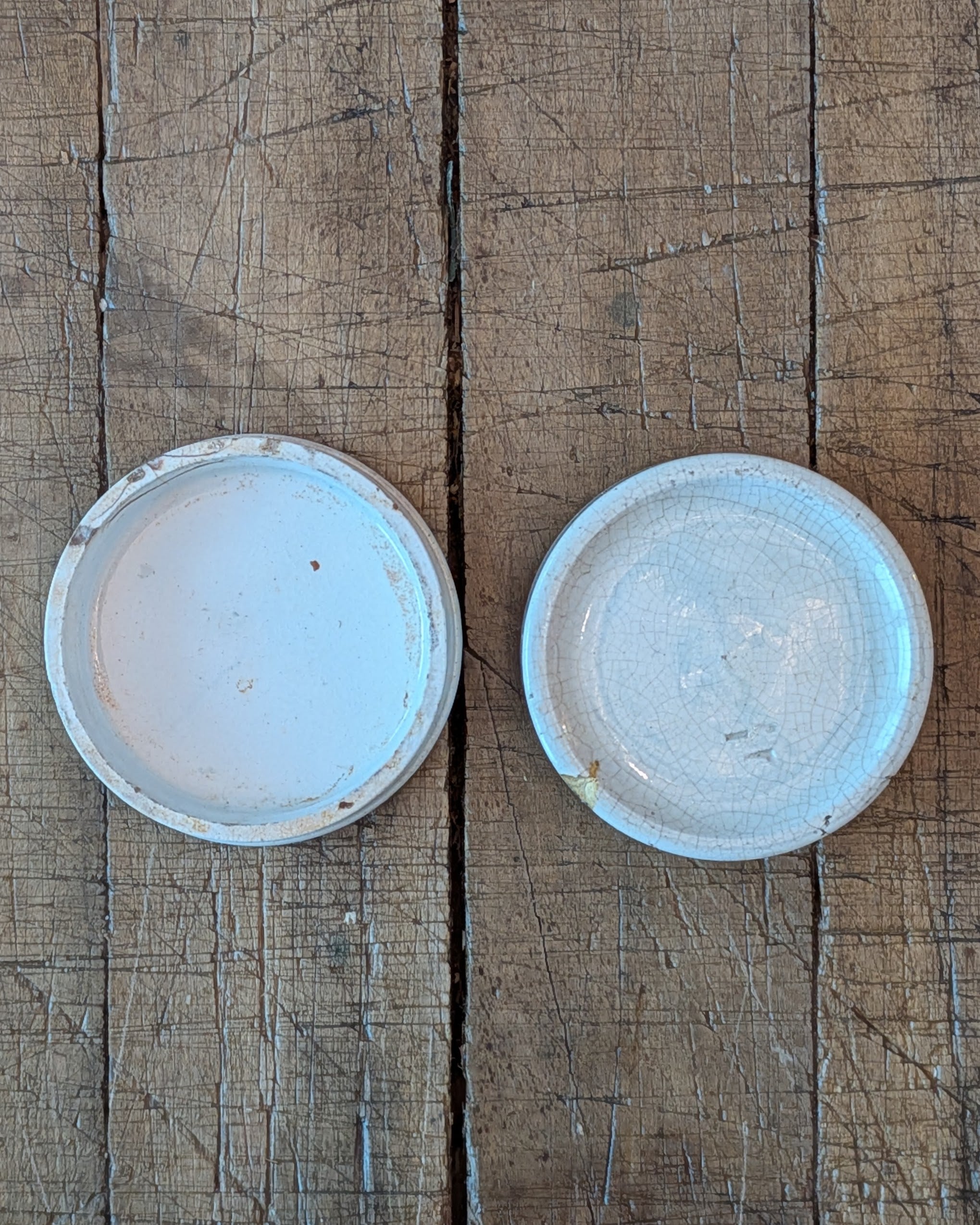 Victorian-era Ironstone Cold Cream Lidded Advertising Pot