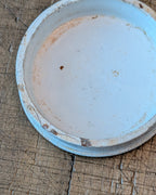 Victorian-era Ironstone Cold Cream Lidded Advertising Pot