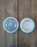 Victorian Army & Navy Cold Cream of Roses Lidded Advertising Pot