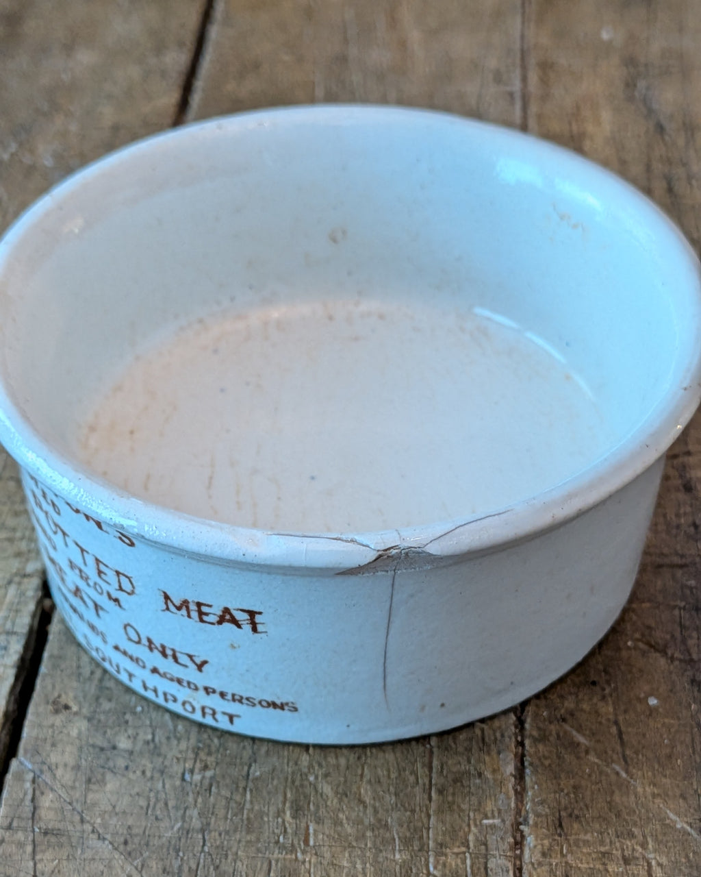c1900 F. Crampton's Home-Made Potted Meat Pot