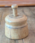 Large Antique Butter Mold with Wheat Sheaf