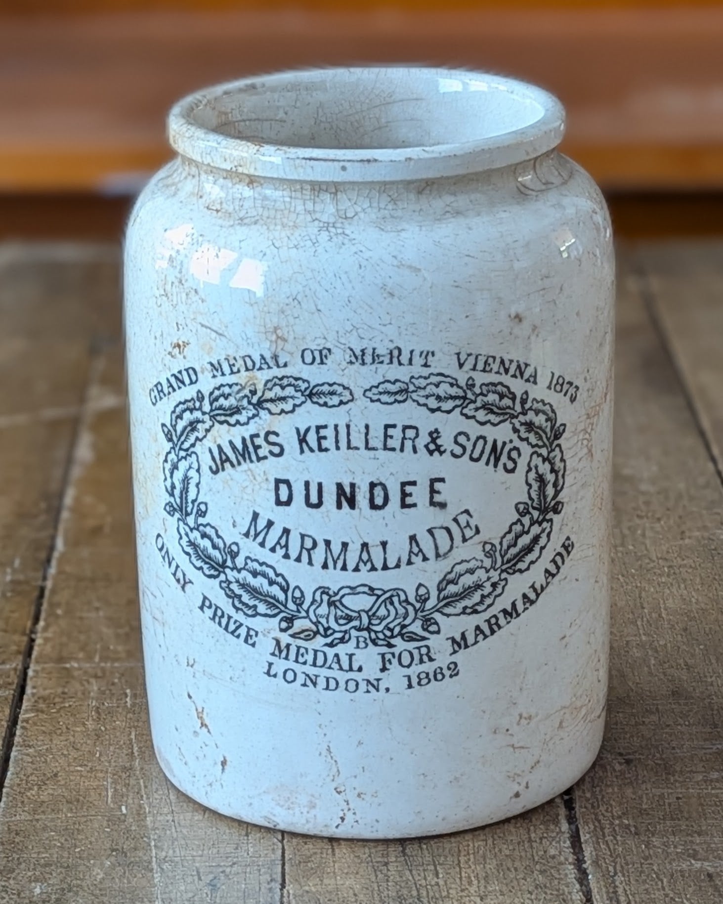 2 lb. James Keiller & Sons Dundee Marmalade Pot, c1868