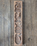 Antique Wooden Biscuit Mold, c1930