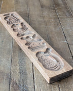 Antique Wooden Biscuit Mold, c1930