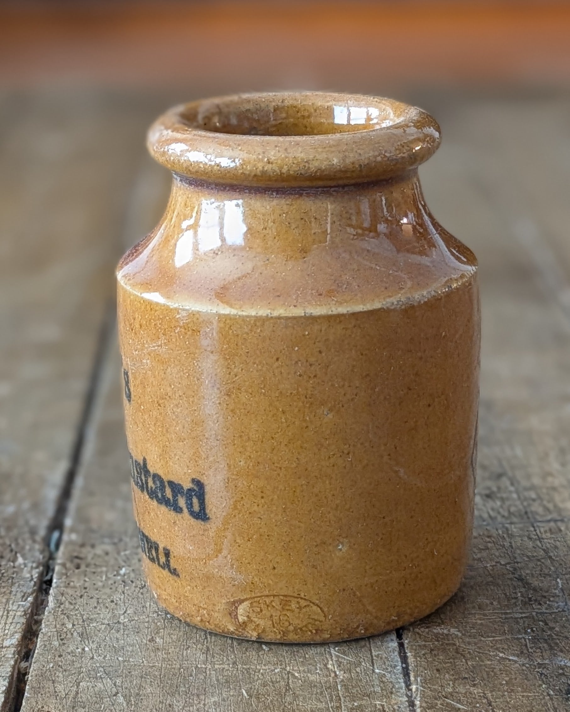 Stoneware Taylor's Prepared Mustard Jar, c1890