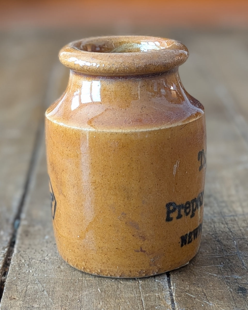 Stoneware Taylor's Prepared Mustard Jar, c1890