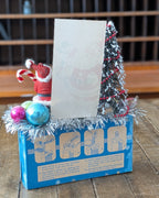 Handcrafted Vintage Space Saver Locker Box Christmas Assemblage