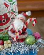 Handcrafted Vintage Space Saver Locker Box Christmas Assemblage