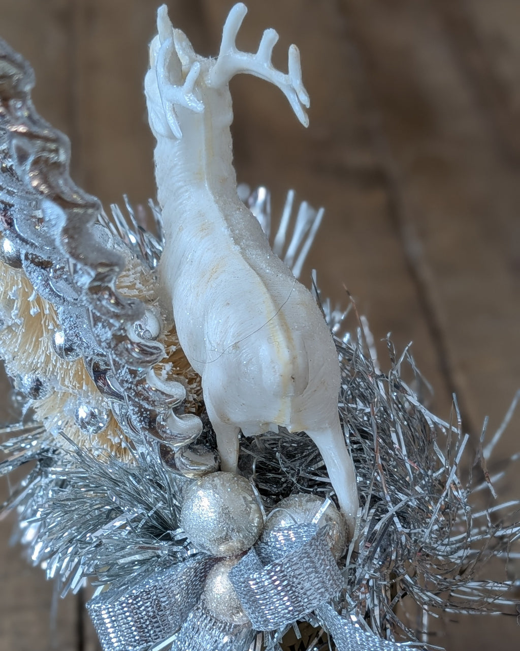 Handcrafted Vintage Ginger Spice Tin Christmas Assemblage