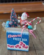 Handcrafted Vintage Kordite Freze Box Christmas Assemblage